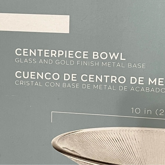 Crofton Centerpiece Bowl Smoked Gray Glass - Picture 7 of 8